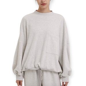 NAP Loungewear Drawstring Hem Sweatshirt